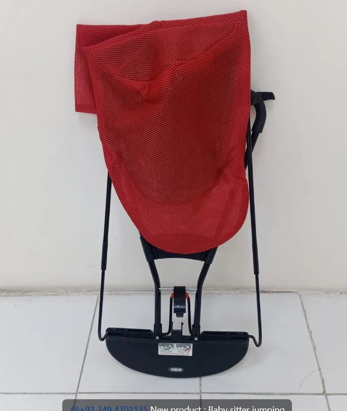 Foldable Baby Bouncer Chair with Toy Bar & Safety Harness