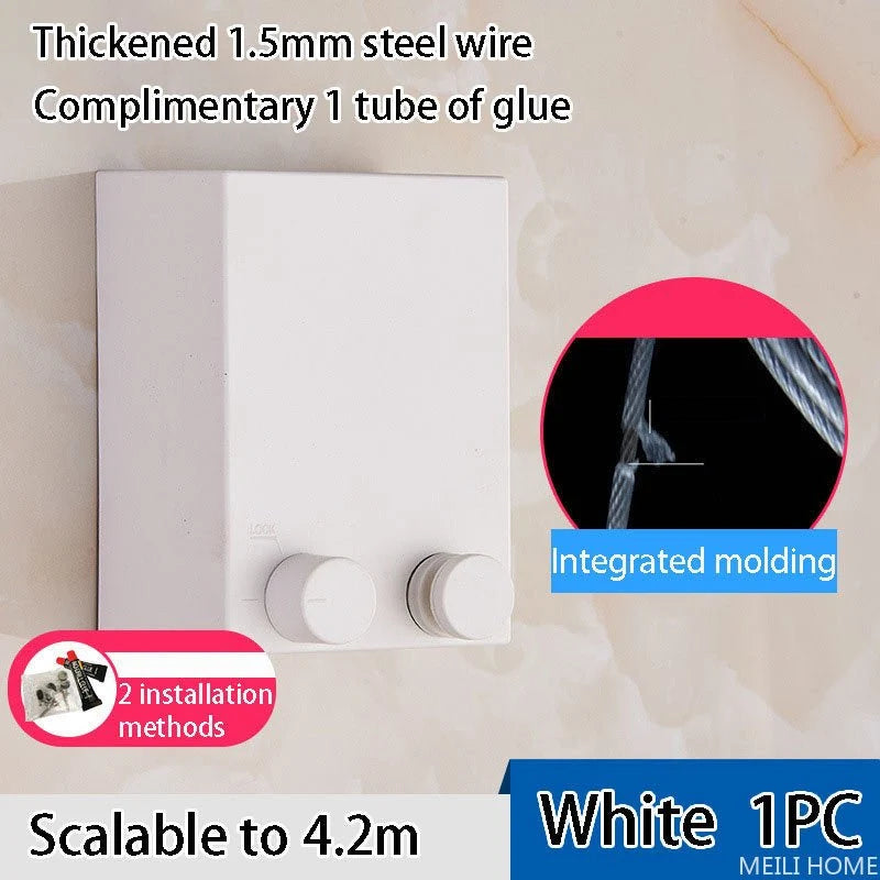 Telescopic Clothesline Clothes Drying Rope Telescopic Clothesline Clothes Drying Rope