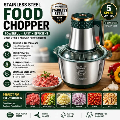 Stainless Steel Food Chopper