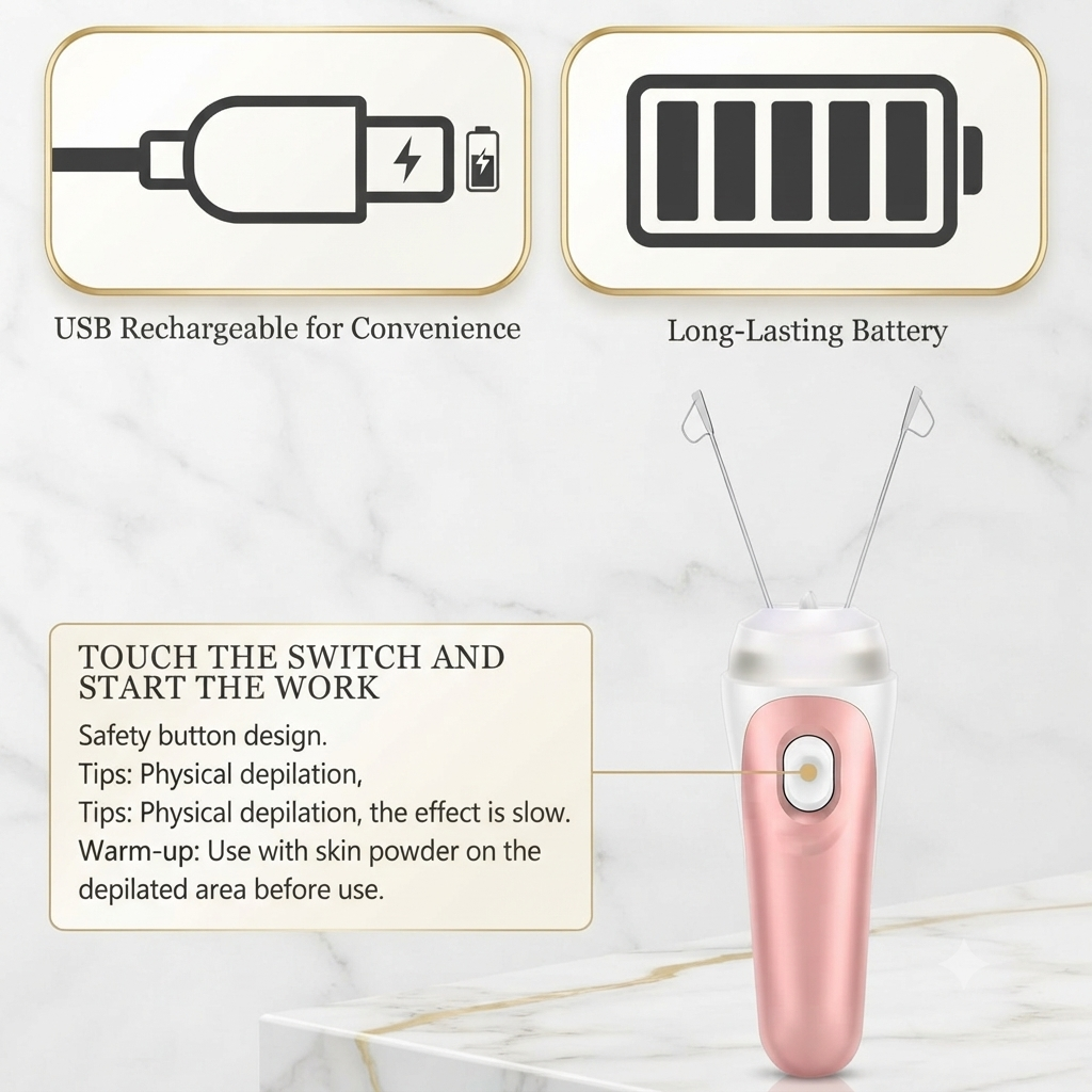 Electric Facial Threading Hair Removal