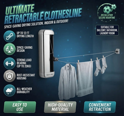 Telescopic Clothesline Clothes Drying Rope